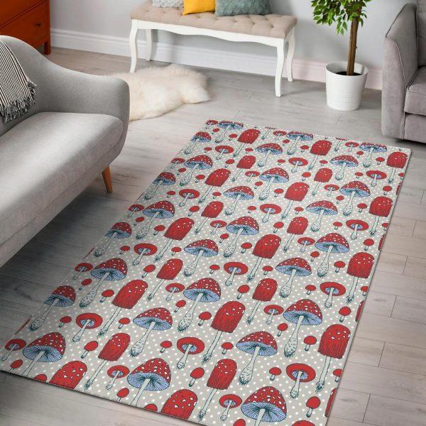 Mushroom Red Dot Print Pattern Home  &hellip;