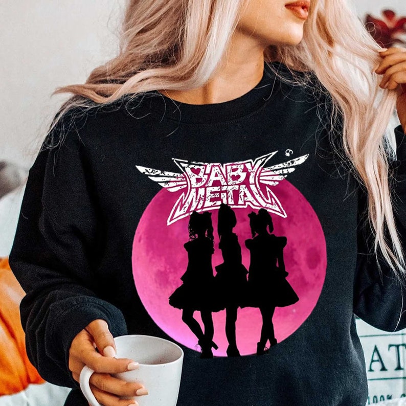 Babymetal Pink Moon Shirt, Babymetal Tshirt, The Babyklok Tour 2023 Sweatshirt, Babymetal Merch