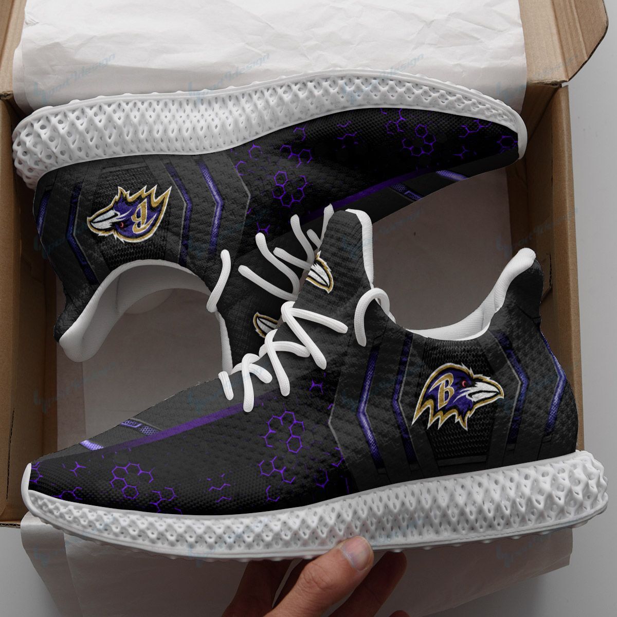 Baltimore Ravens 4D Future Sneakers 7