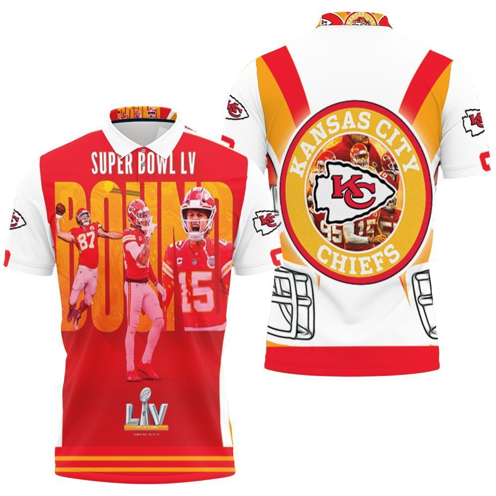 Kansas City Chiefs Afc West Division Super Bowl L V 2021 3D Polo Shirt, Jersey