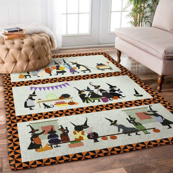 Witch Art Home Decor Rectangle Area Rug 4