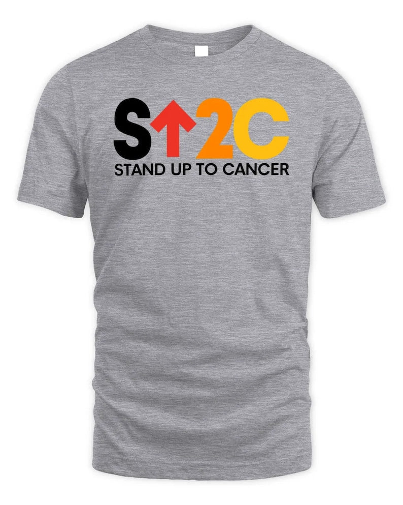 Su2C Short Logo Triblend Gray Stand Up To Cancer Shirt Hoodie Sweatshirt Sport Grey