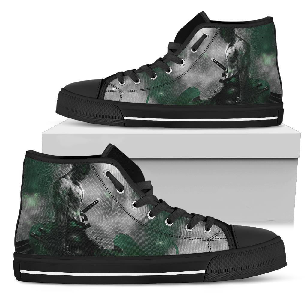 One Piece Anime High Top Sneakers Roronoa Zoro Mystery Pirate