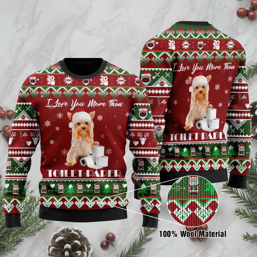 Yorkshire Terrier Unisex Ugly Christmas Sweater 2023, All Over Print Sweatshirt