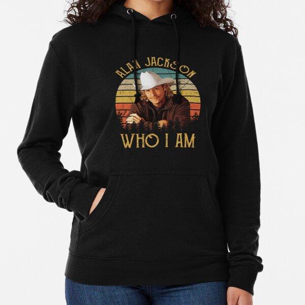 Alan Jackson Who I Am Vintage Style Hoodie