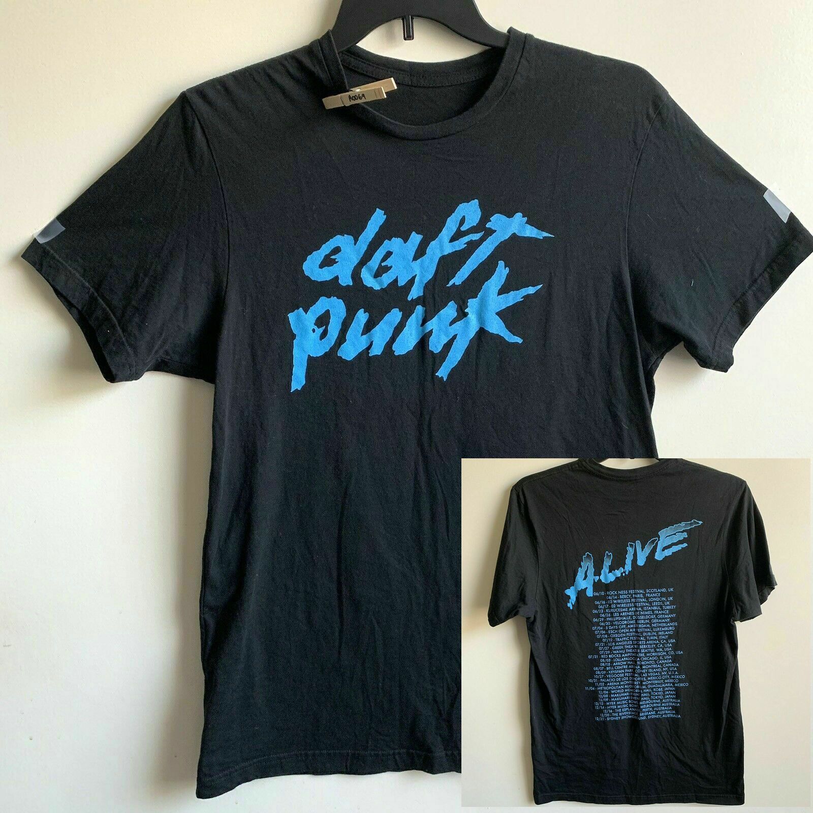 Vintage Rare 2007 Daft Punk Alive Tour T-Shirt