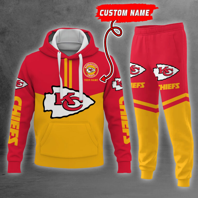 Kansas City Chiefs Football Sport Hoodie , Sweater & Jogger Premium 3D Shirt M01