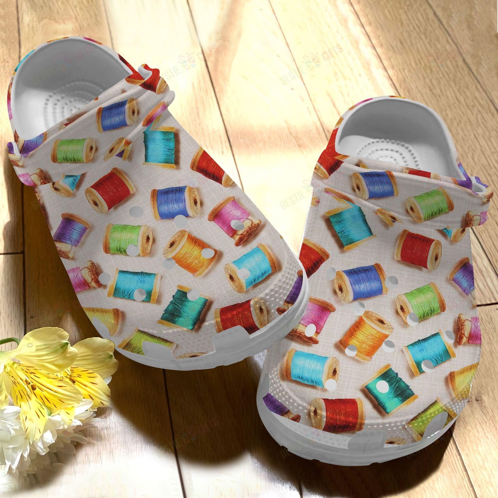 Sewing Crocs Classic Clog Whitesole  &hellip;