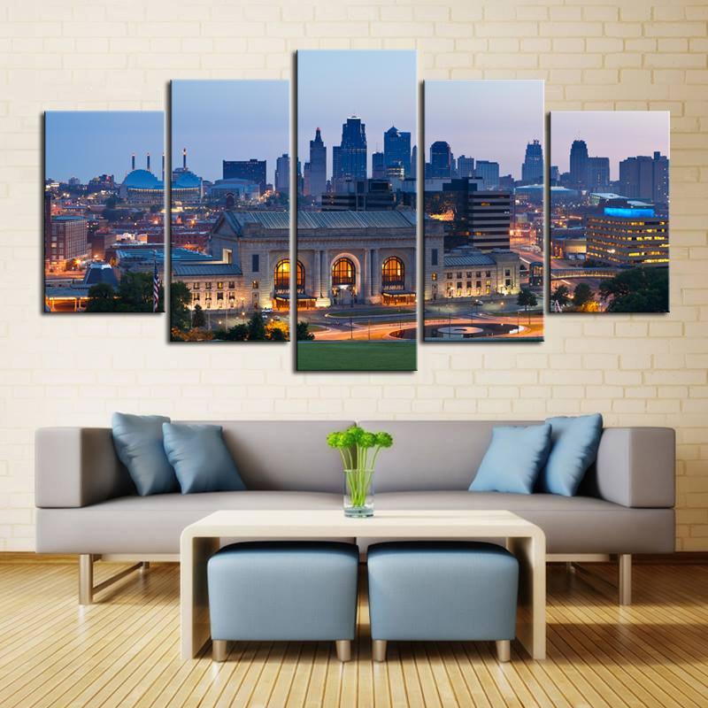 Union Station Kansas City Down Town Canvas