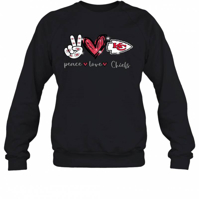 Peace Love Chiefs gift for Kansas City Chiefs Fans Sweatshirt