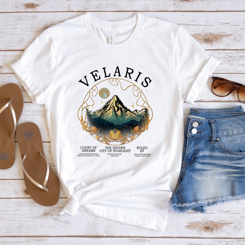 Acotar Velaris Tshirt, Night Court Symbol, Gift,Sarah J Maas A Court Of Thorns And Roses Court Of Dreams Shirt