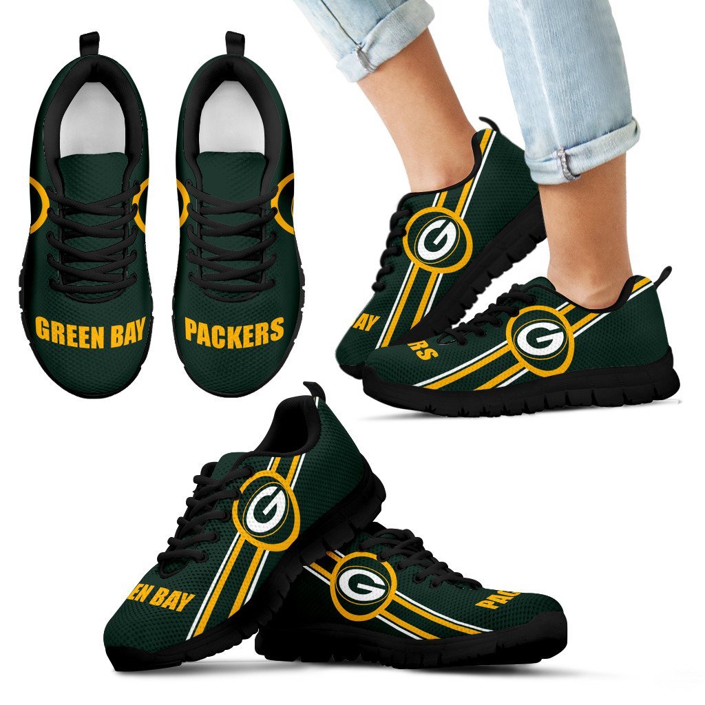 Color Fall Of Light Green Bay Packers Sneakers