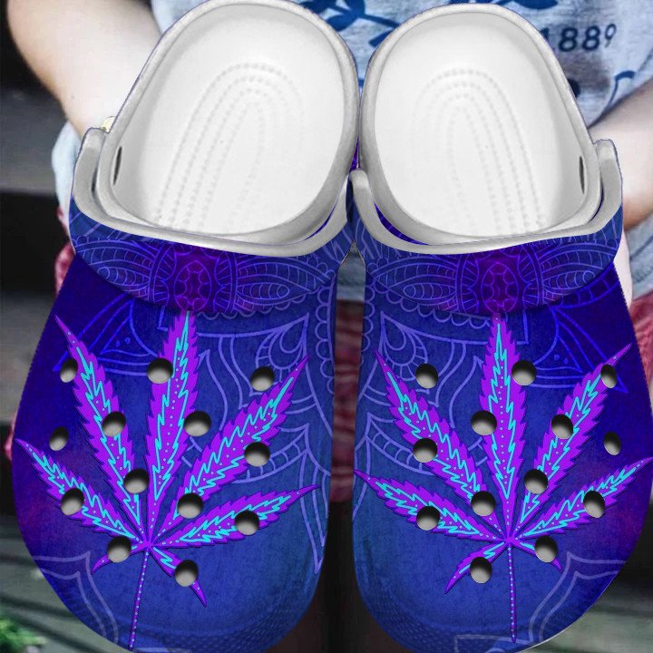 Purple Leaf Hippie Clogs Crocs Shoes Gift For Men Women – Pl-Hp280