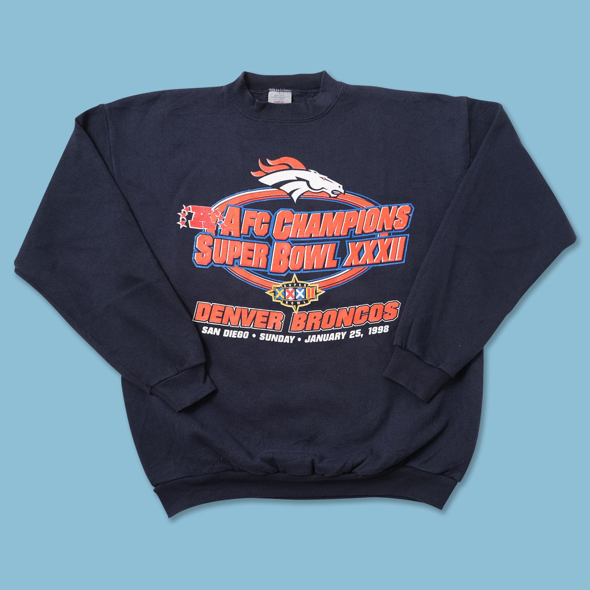 Vintage 1998 Denver Broncos Super Bowl Sweater Large