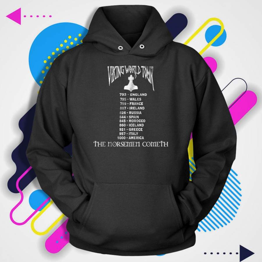 Viking World Tour Thor Odin Norway Pillage Men’S Hoodie