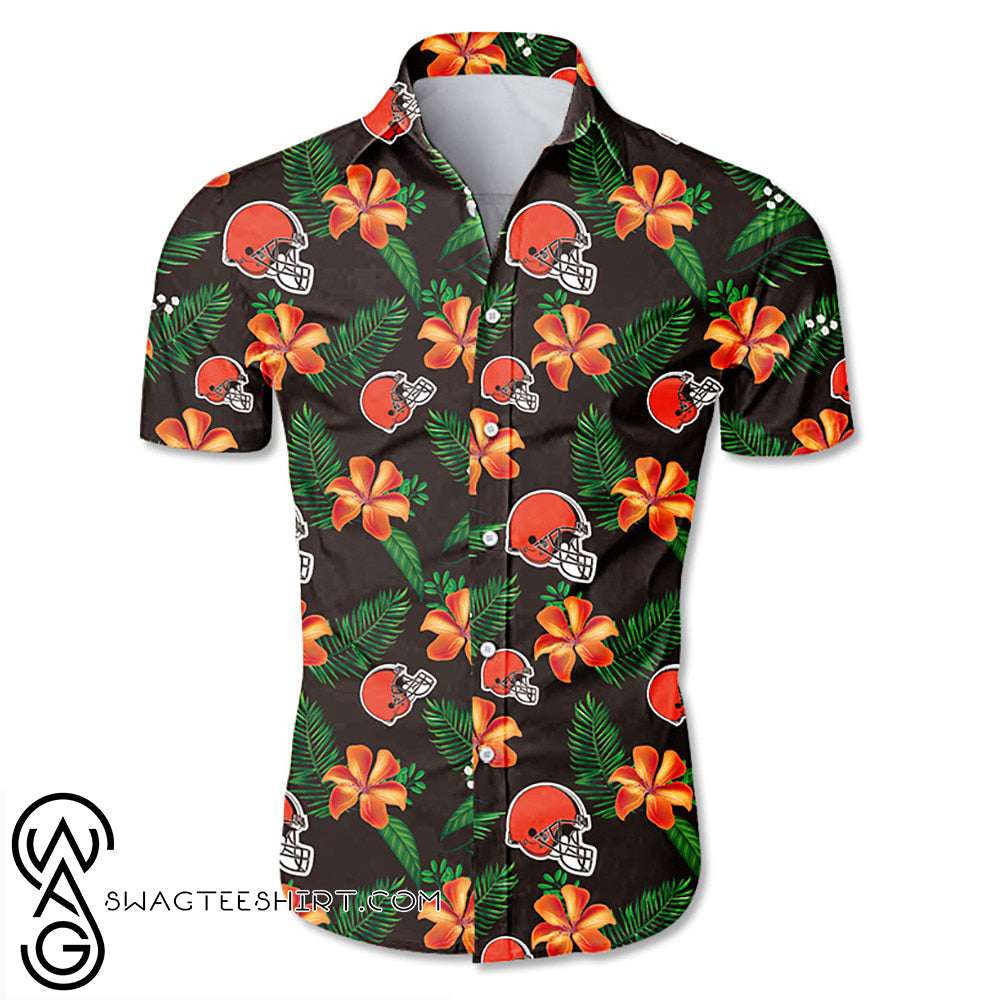 Cleveland Browns Tropical Flower Hawaiian Shirt – Maria