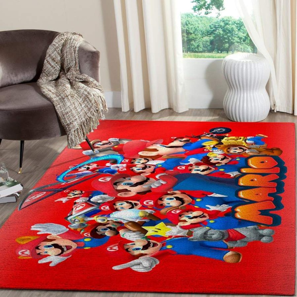 Super Mario Area Rug Nintendo Video Game GFD 19120612