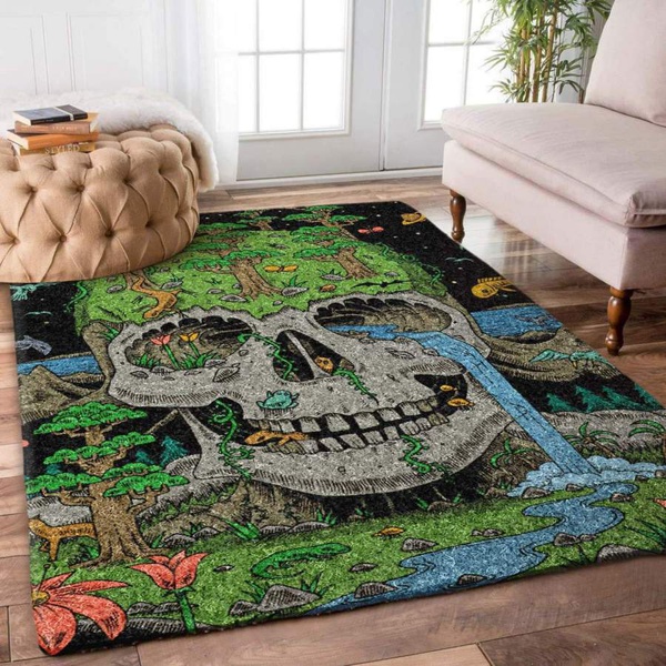 Skull The Forest And Animals Rug RCDD81F40234