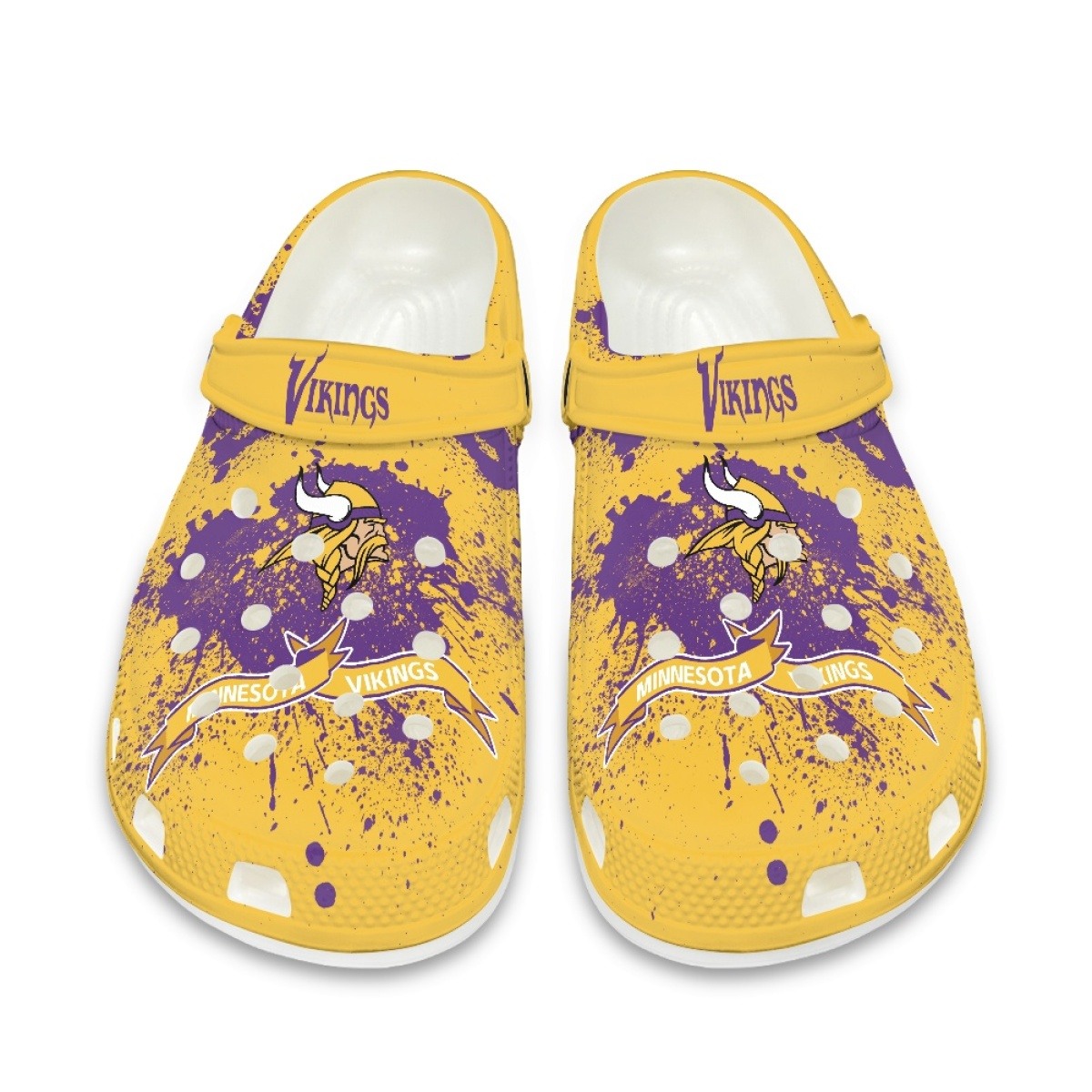 Minnesota Vikings Crocs Shoes Cute Style#3 Shoes For Fans