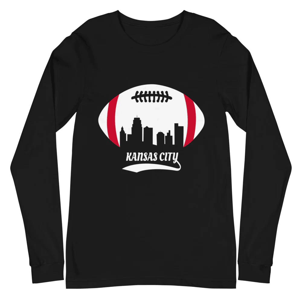 Unisex Kansas City Chiefs Football Premium Long Sleeve Tee Shirt