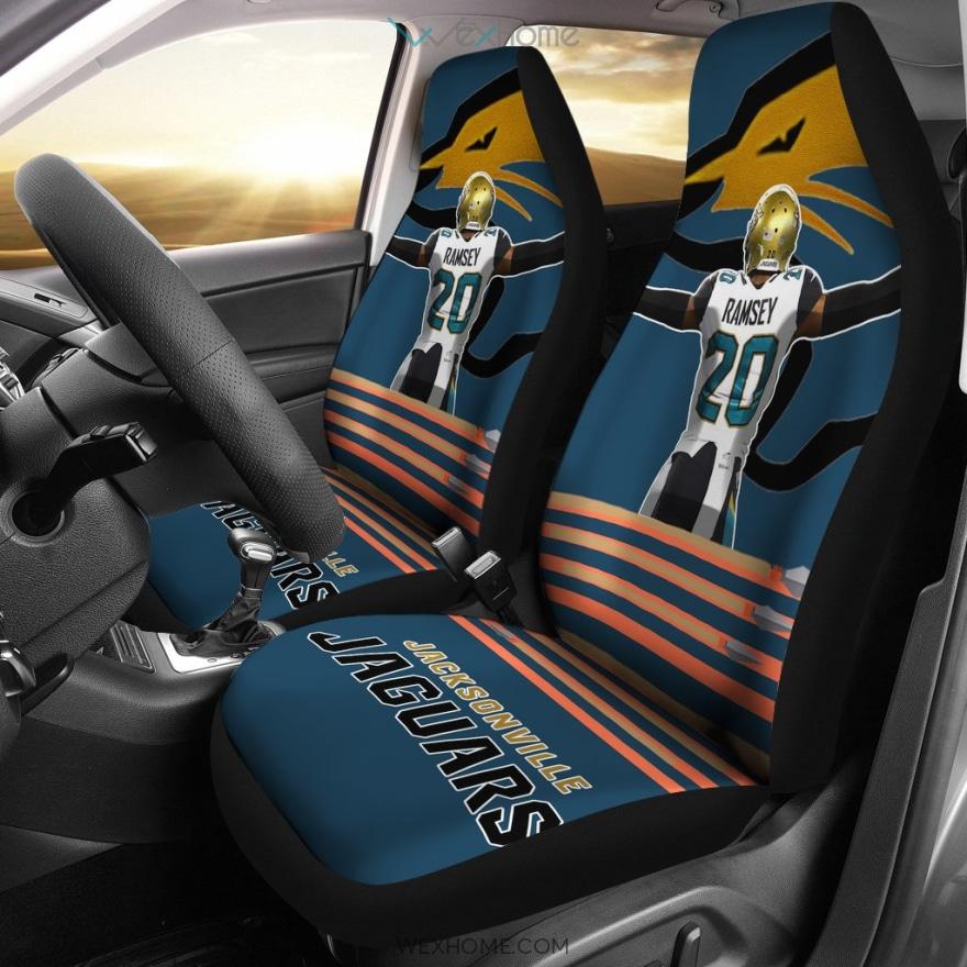 Jacksonville Jaguars Football Car Seat Covers | Jags Ramsey Player 20 Jaguar Shining Seat Covers