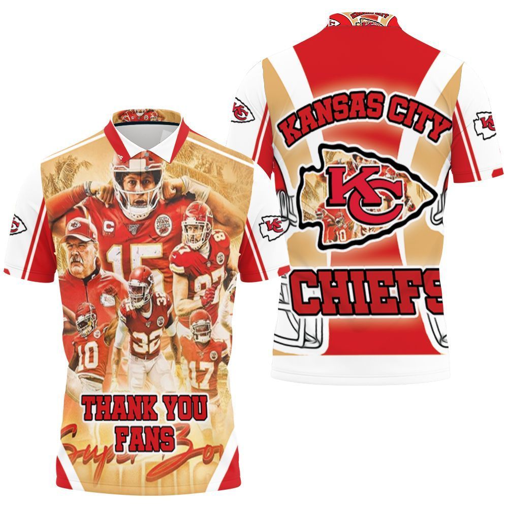 Kansas City Chiefs Super Bowl 2021 Afc West Division 3D Polo Shirt, Jersey