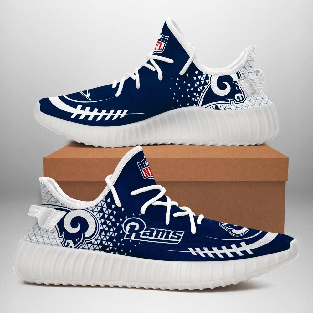 Los Angeles Rams Custom Shoes Sport Sneakers Los Angeles Rams Yeezy Boost 350 - Yeezy Shoes