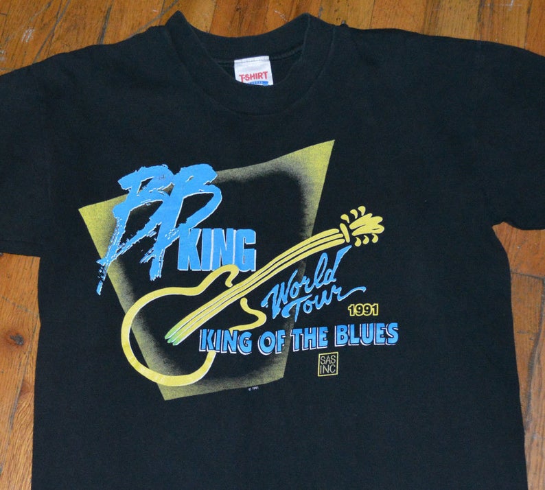 1980’s B.B. KING vintage rare 1991 Tour BB Blues Rock Soul R&B concert tee original t-shirt