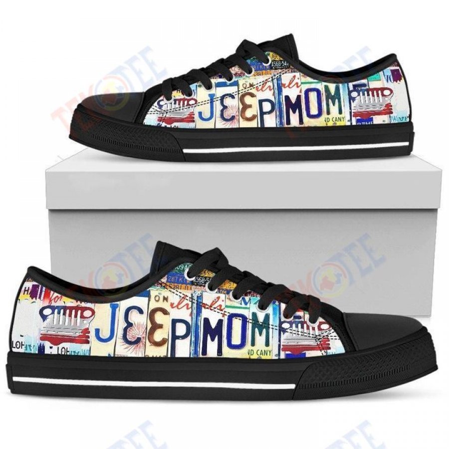 Mens Womens Jeep Mom Low Top Shoes Custom Print Footwear Convers Sneakers TMT797