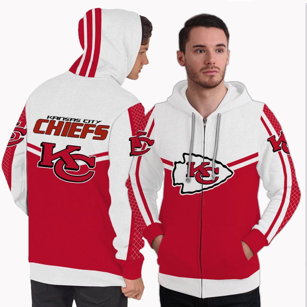 Strong Gorgeous Fitting Kansas City Chiefs Zip Hoodie