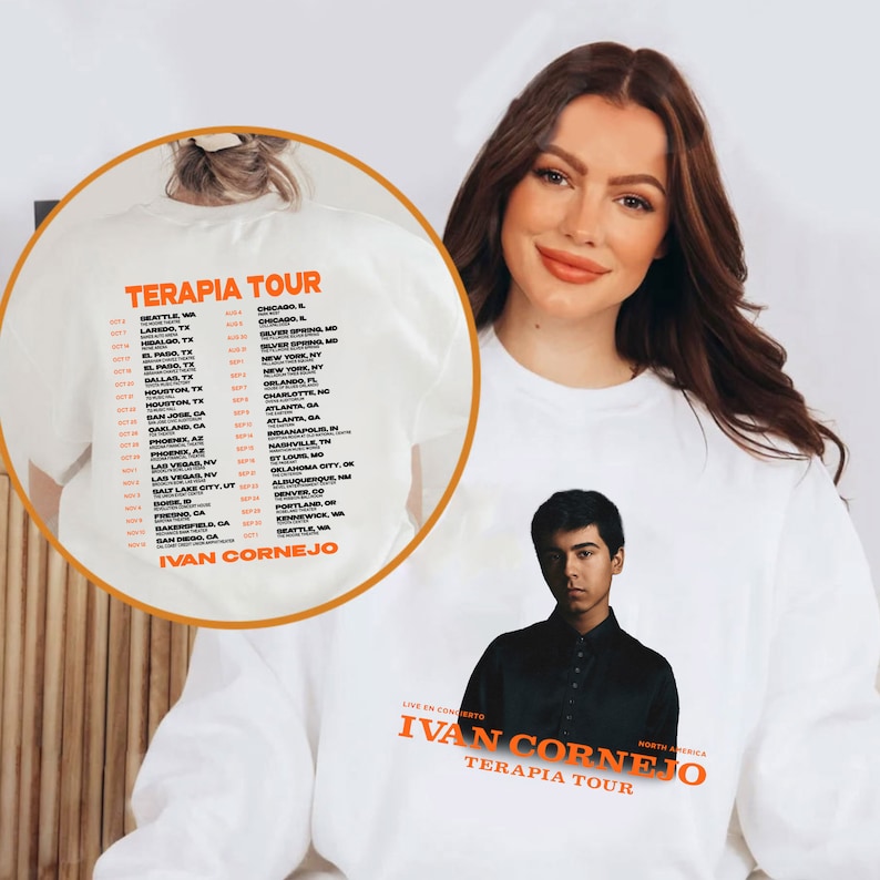 Ivan Cornejo Terapia Tee, Ivan Cornejo Terapia 2023 Tour Shirt, Ivan Cornejo Terapia 2023 Concert Shirt, Ivan Cornejo Terapia Fan Shirt