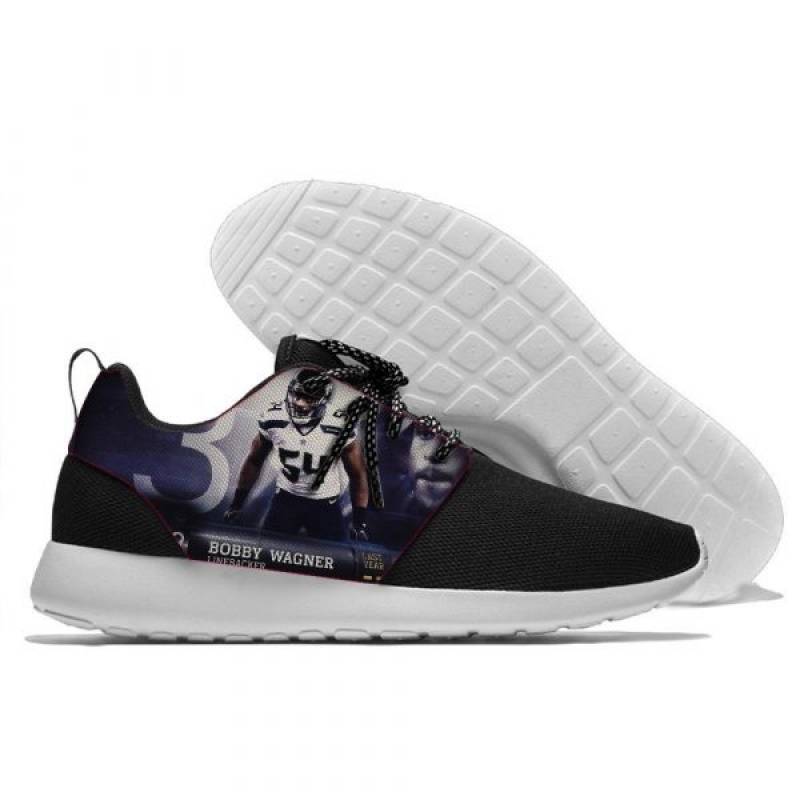 Bobby Wagner 54 – Mens And Womens Seattle Seahawks Lightweight Sneakers, Seahawks Running Shoes