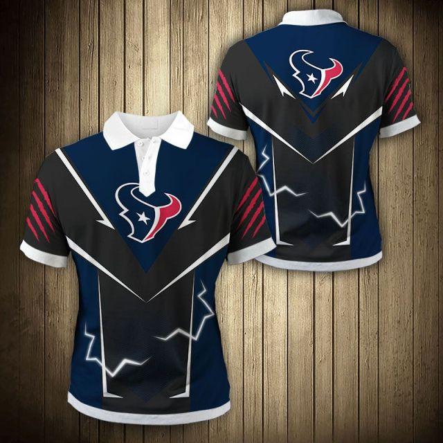 Houston Texans Flame Polo Shirt - Funnymugsandshirts Fashion