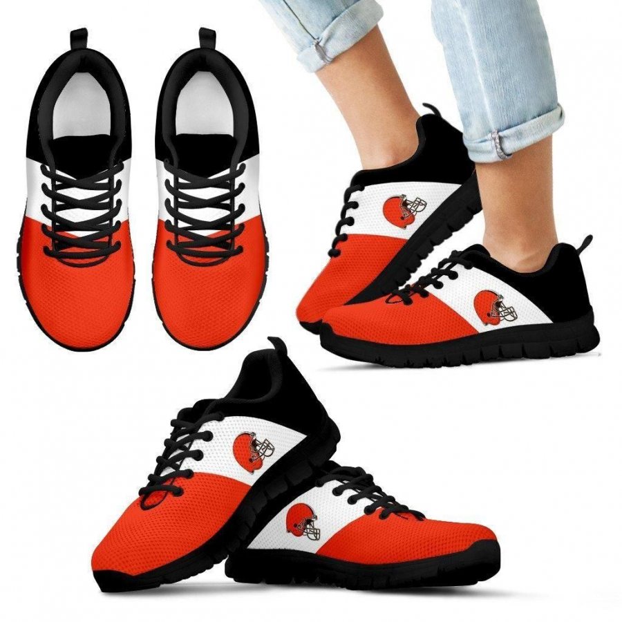 Separate Colours Section Superior Cleveland Browns Sneakers #300