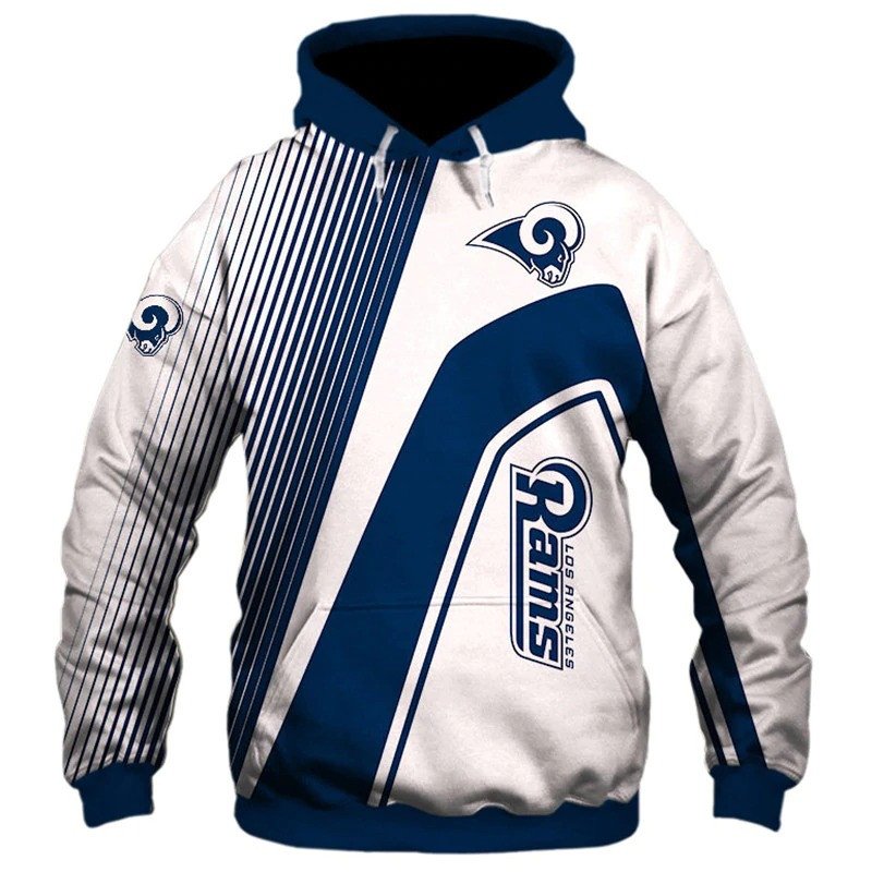 Los Angeles Rams Stripes 54 Unisex 3D Hoodie Gift For Fans