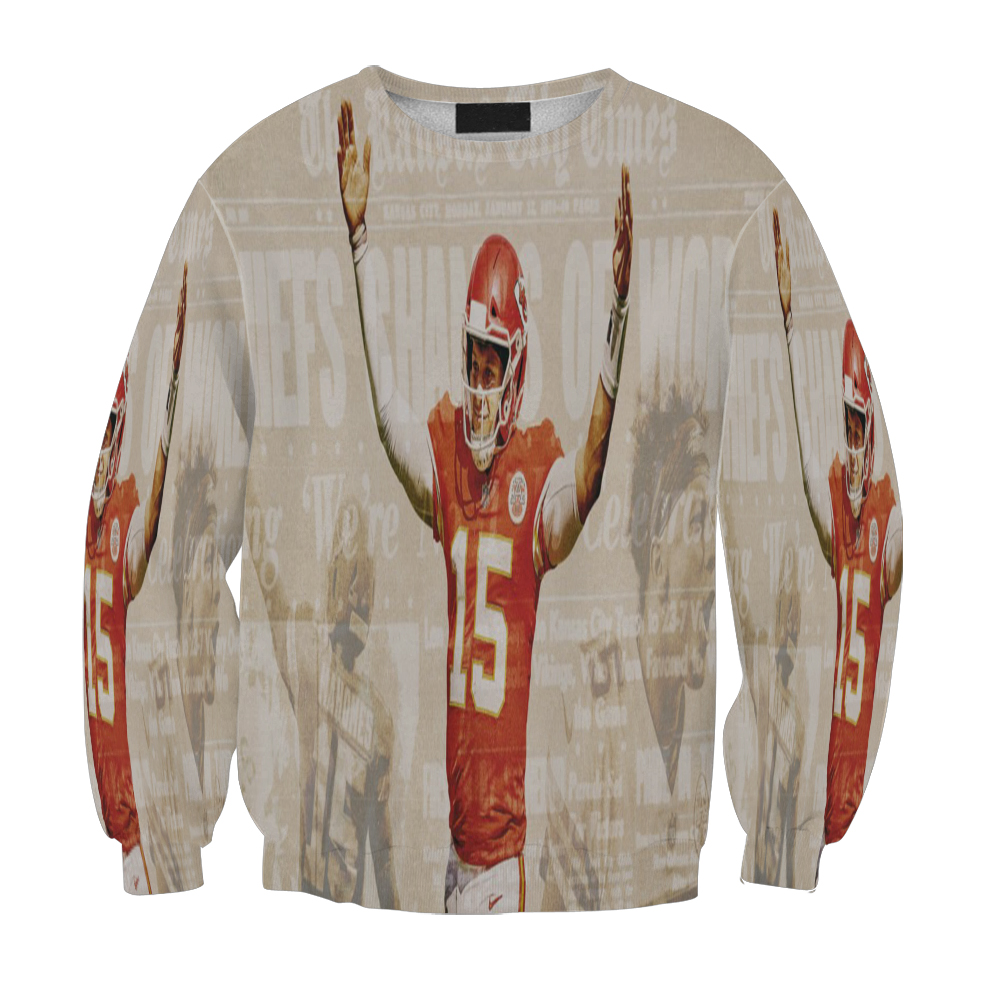 Kansas City Chiefs Patrick Mahomes 15 V8 Gift For Fan 3D Full Printing Sweatshirt