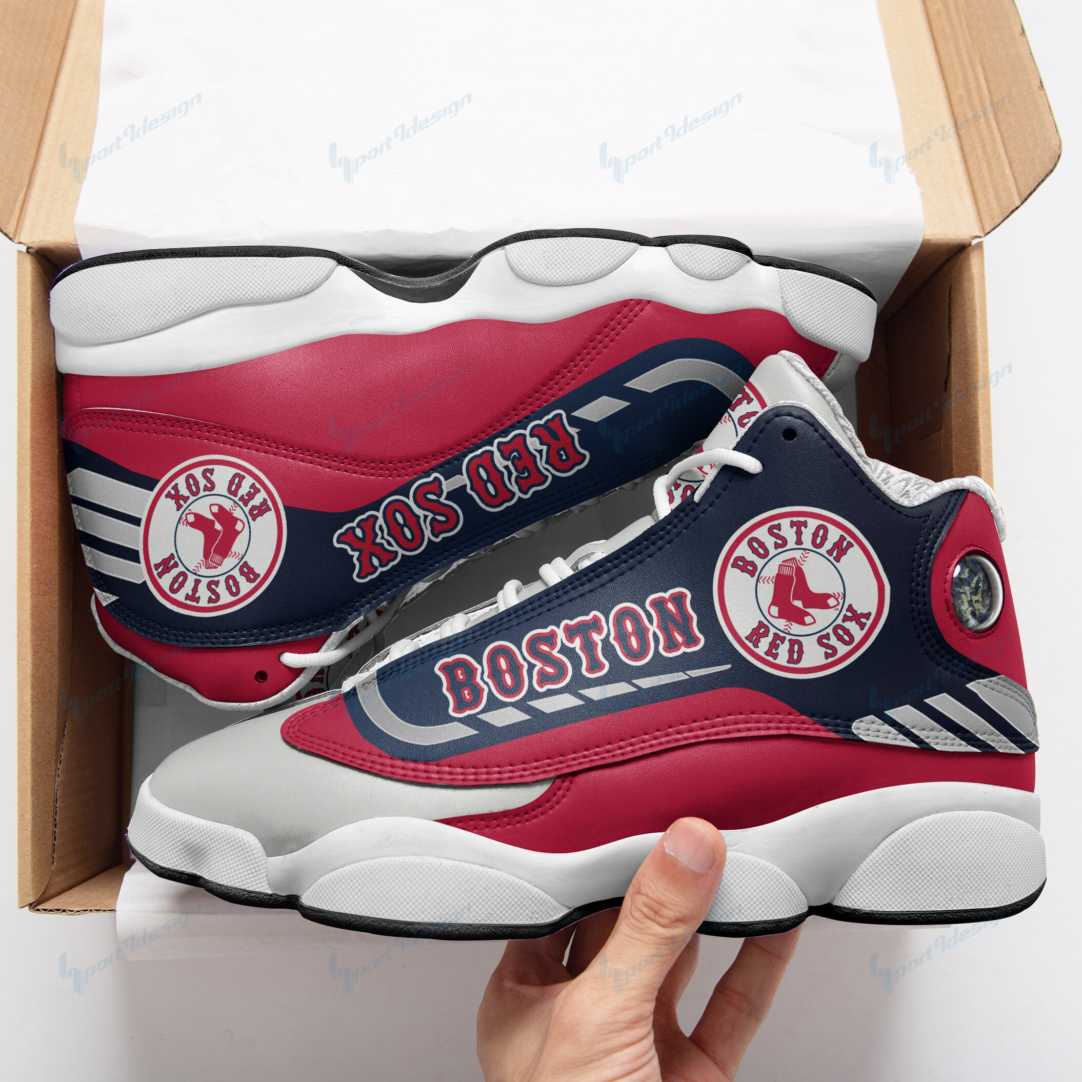 Boston Red Sox Ajd13 Sneakers Bg23