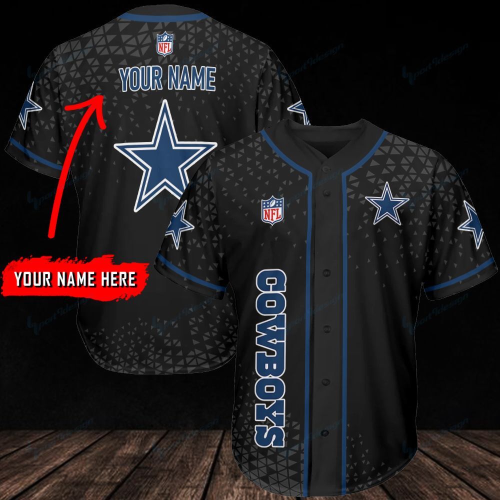 Dallas Cowboys Personalized Baseball Jersey 327