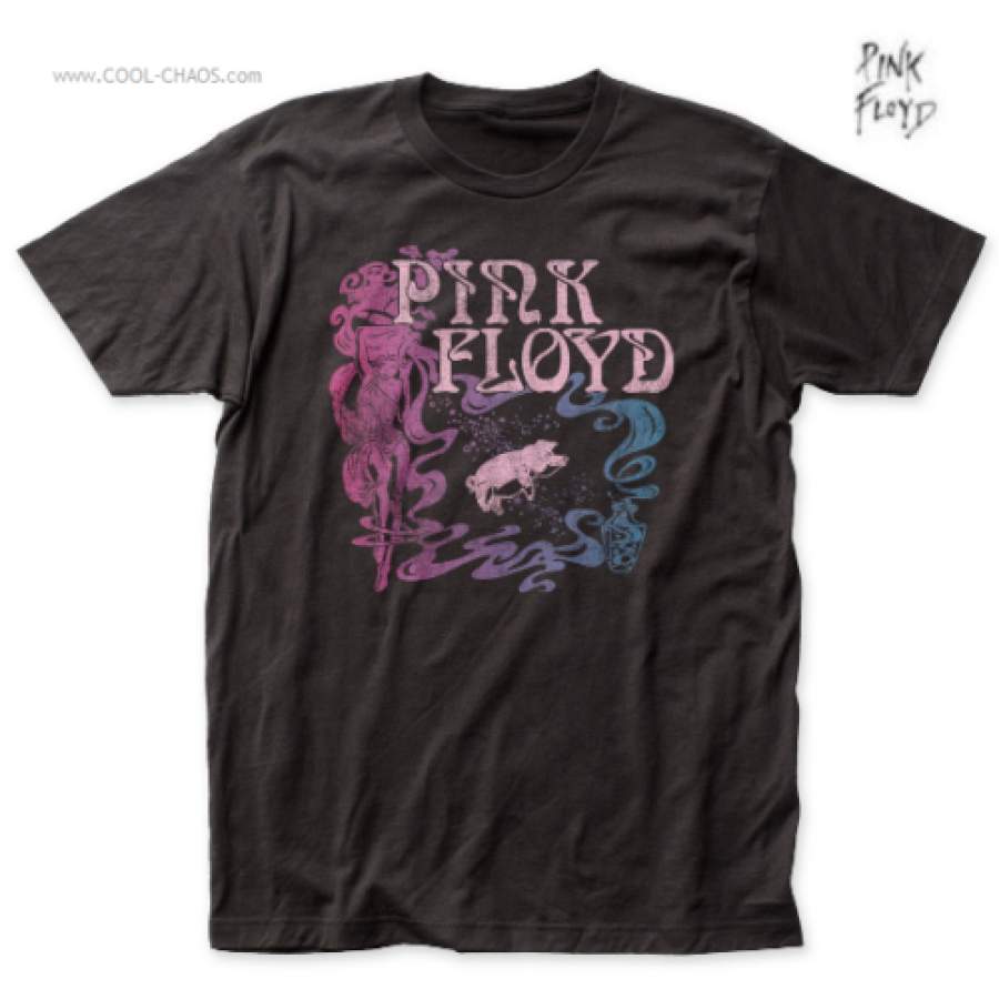 Pink Floyd T-Shirt / Pink Floyd 1977 Animals Tour Tee,Pink,Purple,Blue,Ombre