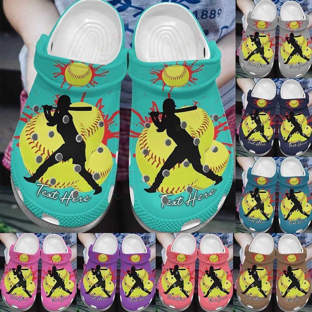 Softball Personalized Crocs Classic …