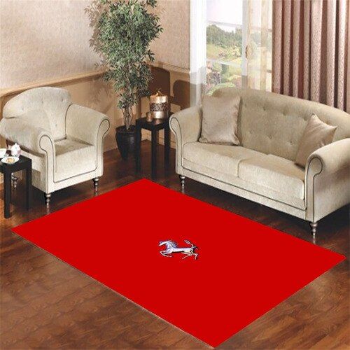 Ferrari Logo 2 Living Room Carpet Rugs