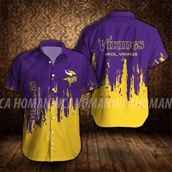Minnesota Vikings Nfl Hawaiian Summer Shirt, Minnesota Vikings Summer Shirt, Minnesota Vikings Nfl Fan Hawaiian Shirt Short K96I5 - Roticstore Design