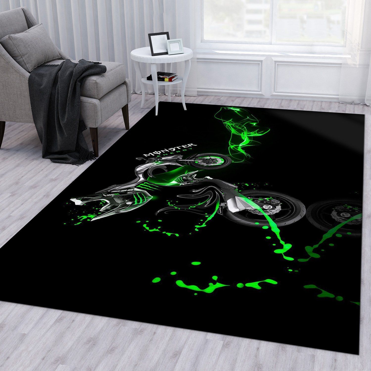 Kawasaki V1 Area Rug Bedroom Rug US Gift Decor