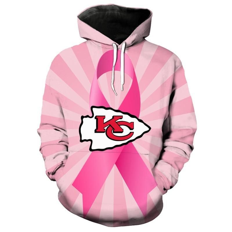 Stop Cancer Kansas City Chiefs Hoodies 3D