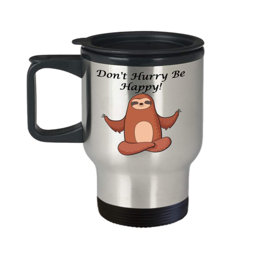 Sloth Travel coffee mug funny cute animal tea cup gift novelty Gift for Her Stainless Steel Cup