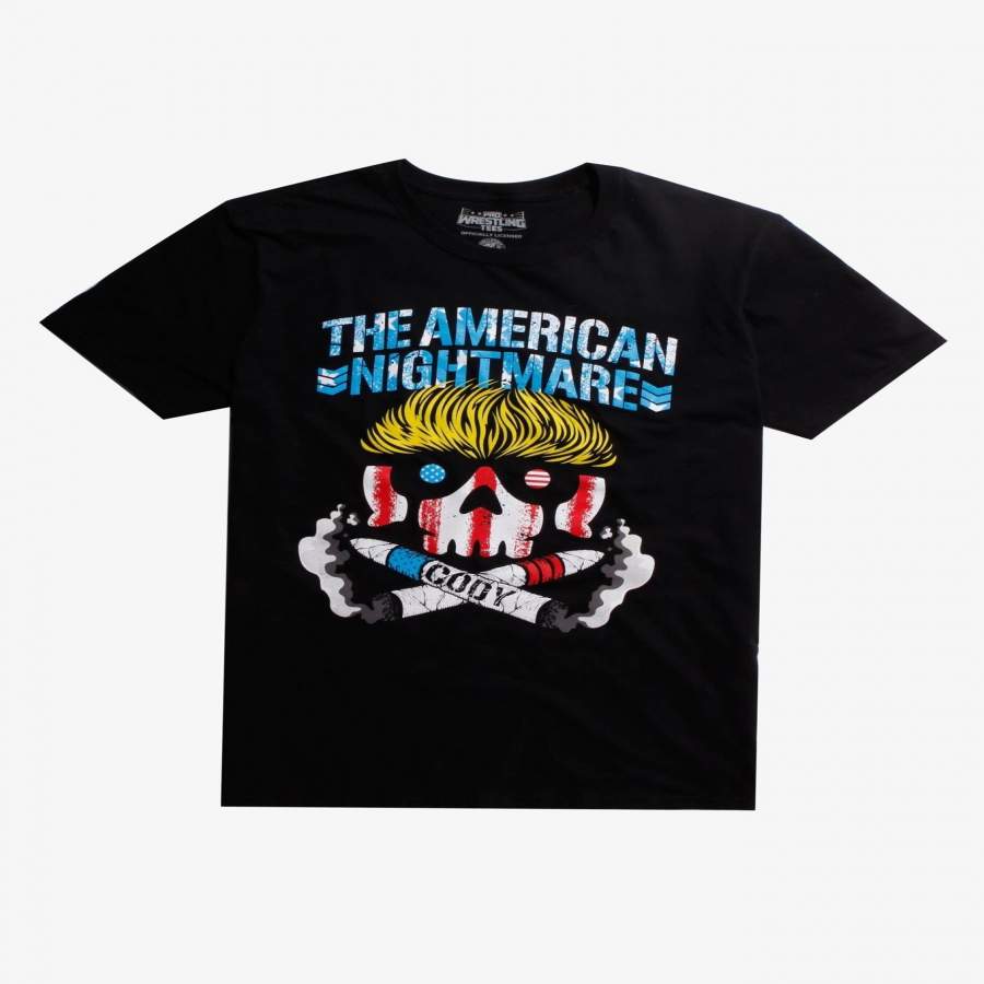 Men’s Fashion T-Shirt JAPAN PRO-WRESTLING THE AMERICAN NIGHTMARE CODY T-SHIRT Men’s Casual T-Shirt
