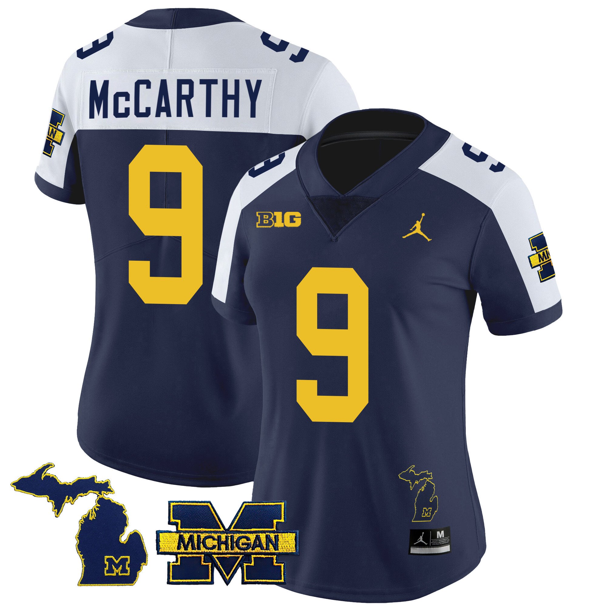 Women’S Michigan Wolverines 2023 Special Jersey V3 – All Stitched