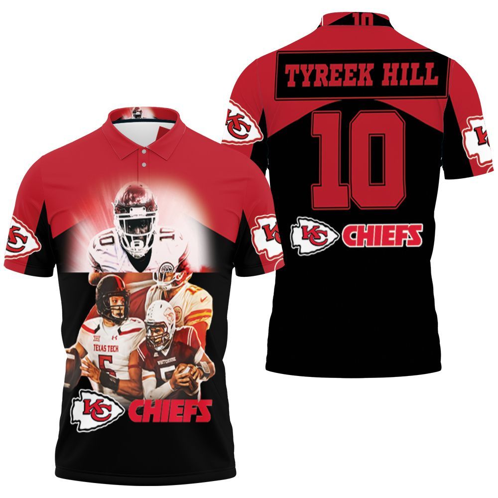 Tyreek Hill 10 Kansas City Chiefs Afc West Division Champions Super Bowl 2021 Polo Shirt