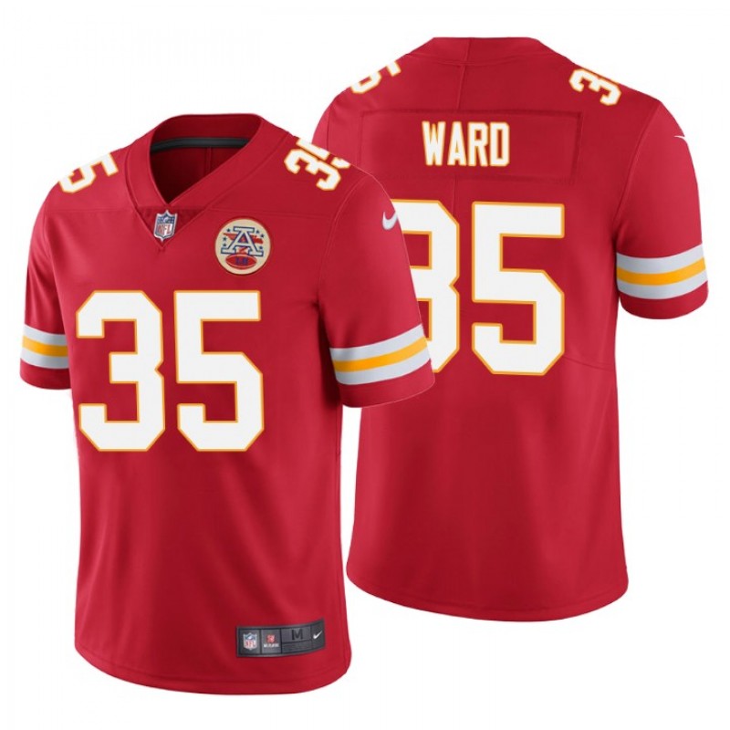 Men Charvarius Ward #35 Kansas City Chiefs Vapor Untouchable Limited Red Jersey – All Stitched, Embroidery