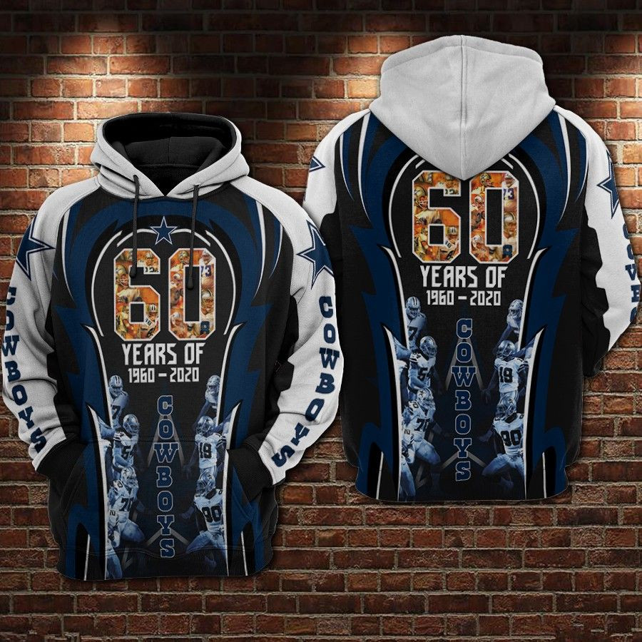 Dallas Cowboys 60 Year 51 Unisex 3D Hoodie Gift For Fans